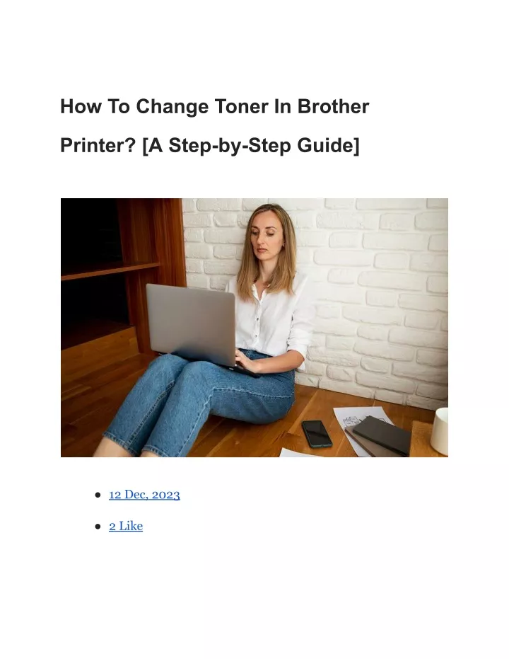 how to change toner in brother
