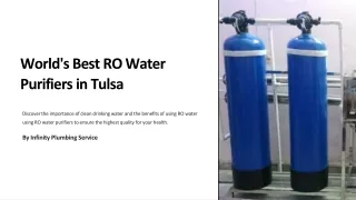 World's Best RO Water Purifiers in Tulsa