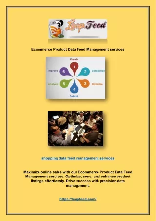 Ecommerce Product Data Feed Management services