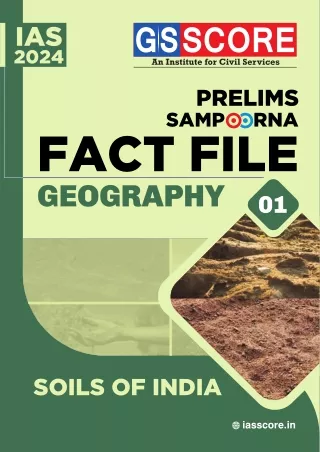 GS SCORE- FACT FILE_ INDIAN SOILS