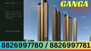 GANGA REALTY  Launch Iconic Four Towers 45 Story  Dwarka Expressway Gurgaon 8826