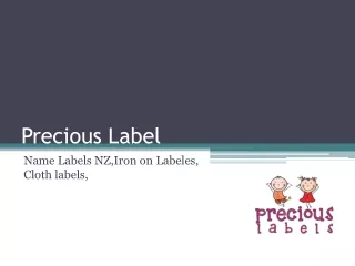 Precious Labels is providing Name labels & Name stickers