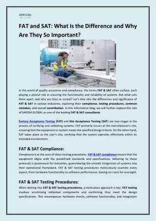 FAT and SAT_ What Is the Difference and Why Are They So Important