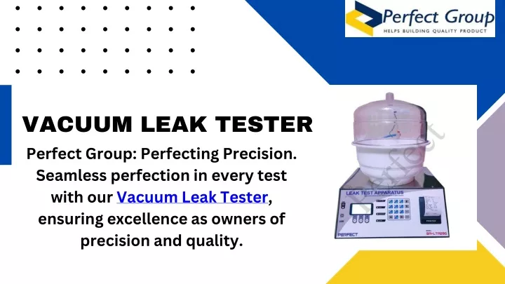 vacuum leak tester