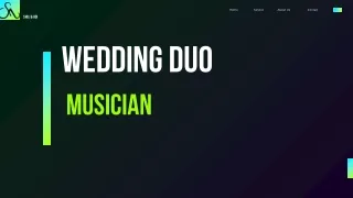Wedding duo musician