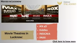 Movies in Lucknow - Phoenix Palassio Cinemas
