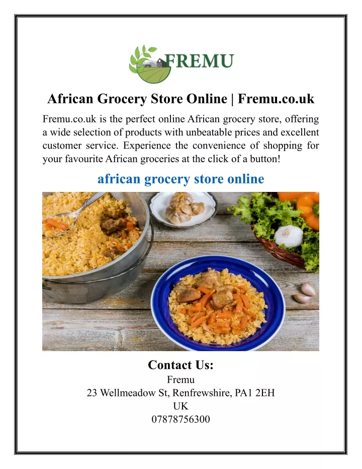african grocery store online fremu co uk