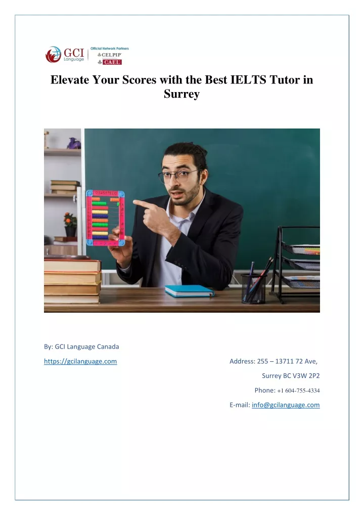 elevate your scores with the best ielts tutor