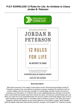 -DOWNLOAD-12-Rules-for-Life-An-Antidote-to-Chaos-by-Jordan-B-Peterson