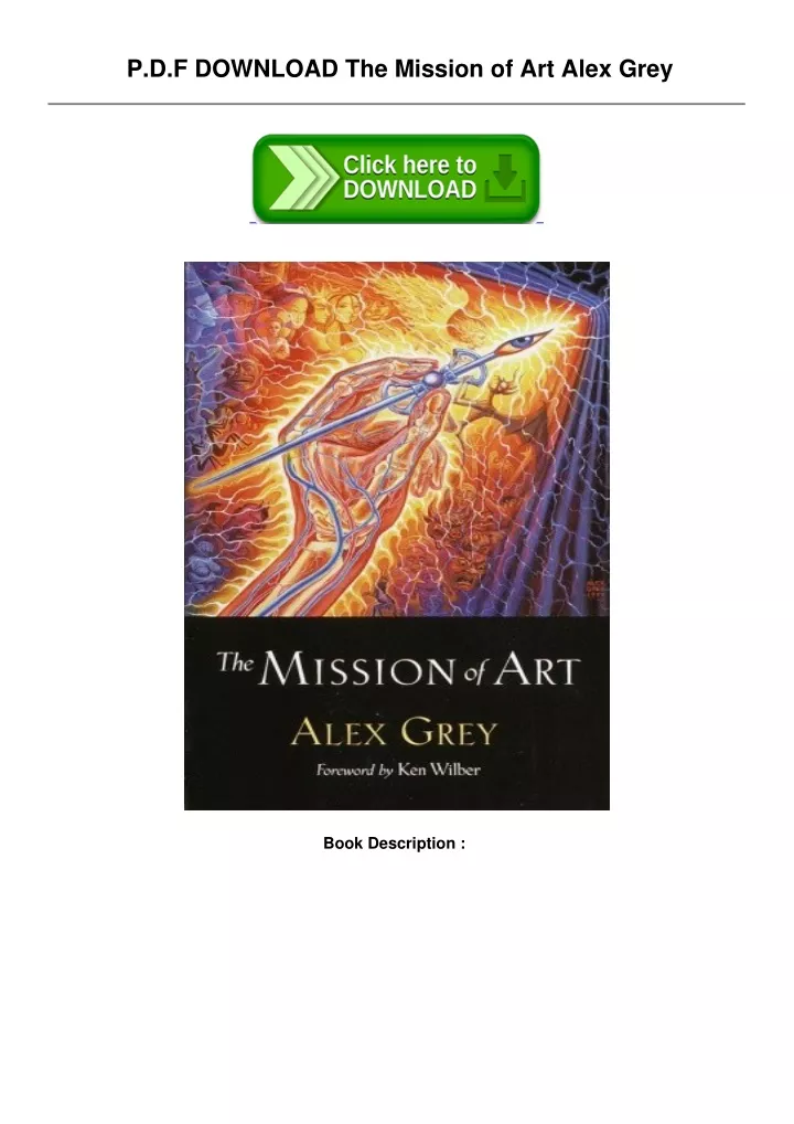 p d f download the mission of art alex grey