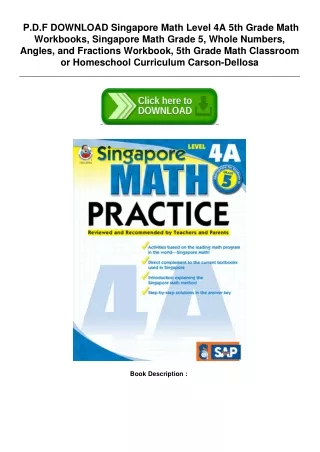 -PDF-DOWNLOAD-Singapore-Math-Level-4A-5th-Grade-Math-Workbooks-Singapore-