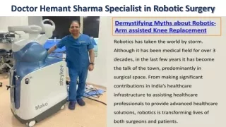 Robotic Knee Surgery