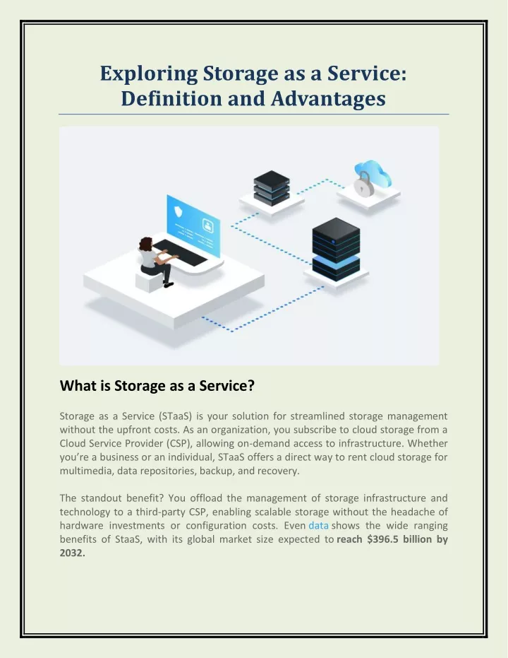 exploring storage as a service definition