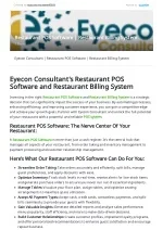 Restaurant POS Software | Restaurant Billing System - slide 1