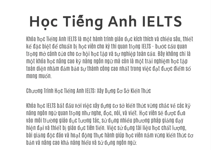 PPT - Tiếng Anh IELTS PowerPoint Presentation, Free Download - ID:12728929