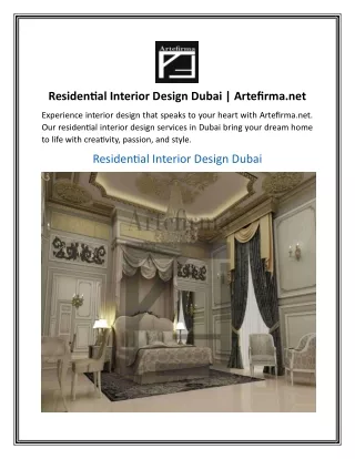 Residential Interior Design Dubai  Artefirma net