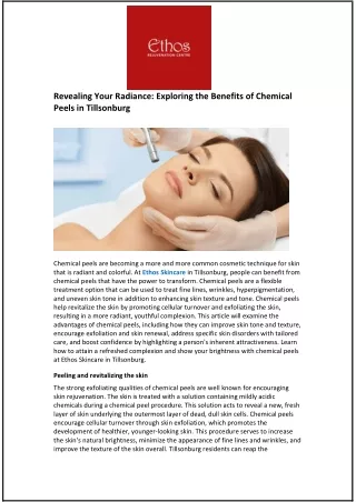 revealing your radiance exploring the benefits