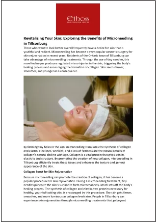 revitalizing your skin exploring the benefits