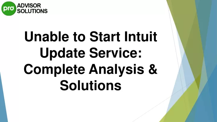 unable to start intuit update service complete