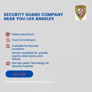 Security Guard Company Near You in Los Angeles - American Secure Company
