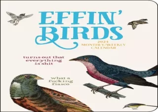 Ebook❤️(download)⚡️ Effin' Birds 2024 Wall Calendar