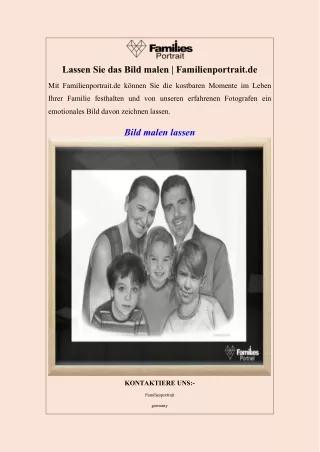 Lassen Sie das Bild malen  Familienportrait.de