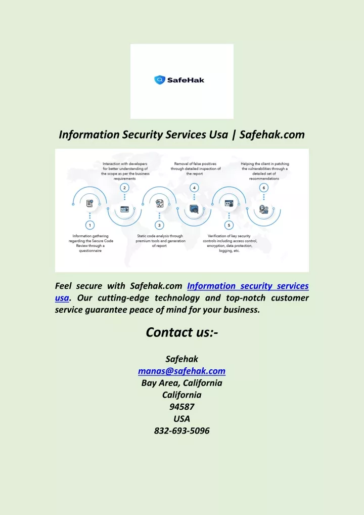information security services usa safehak com