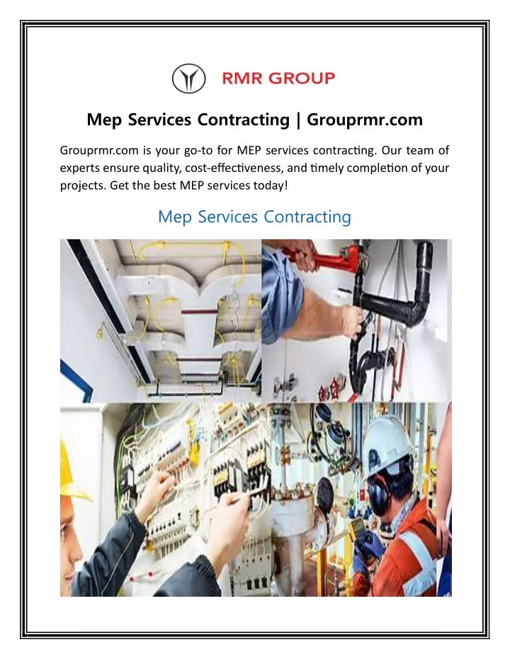 mep services contracting grouprmr com