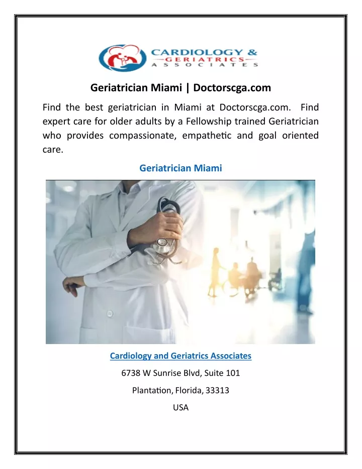 geriatrician miami doctorscga com