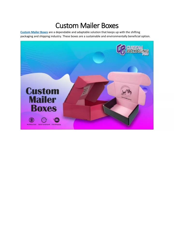 custom mailer boxes custom mailer boxes