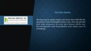 Flat Rate Quotes  Packingserviceinc.com