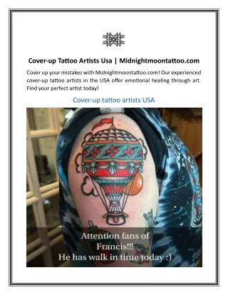Cover-up Tattoo Artists Usa  Midnightmoontattoo