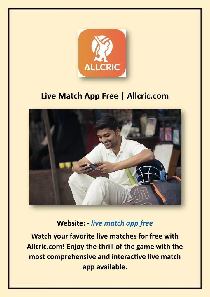 live match app free allcric com