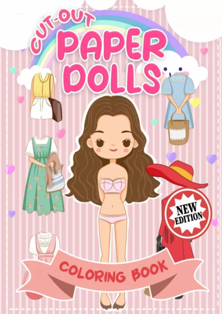 paper dolls coloring book large print