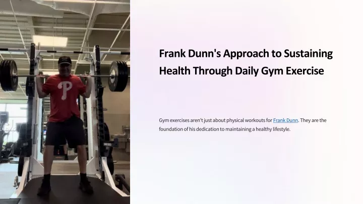 frank dunn s approach to sustaining health