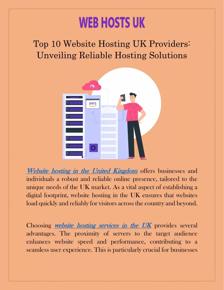 top 10 website hosting uk providers unveiling