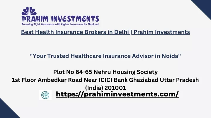 best health insurance brokers in delhi prahim