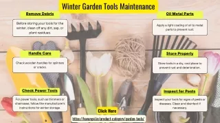 Winter Garden Tools Maintenance