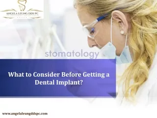 What to Consider Before Getting a Dental Implant?