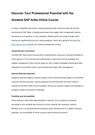 discover your professional potential with the