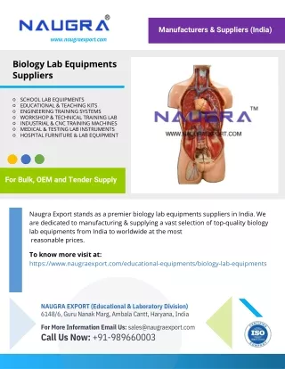 Biology Lab Equipments Suppliers