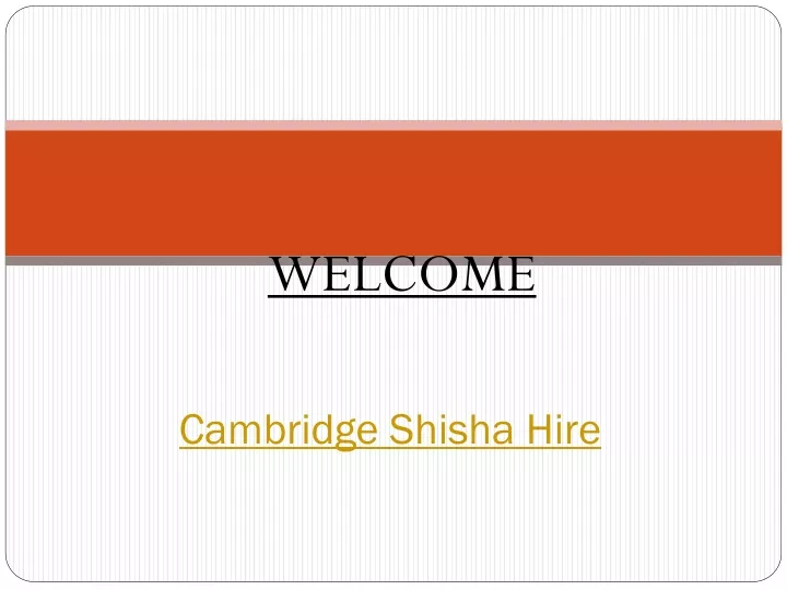 cambridge shisha hire