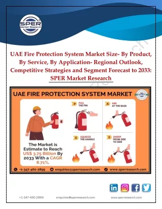 UAE Fire Protection System Market Growth, Trends and Future Outlook till 2033