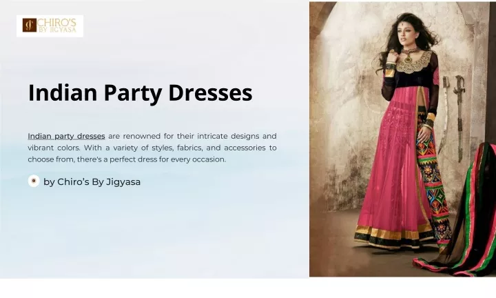 indian party dresses