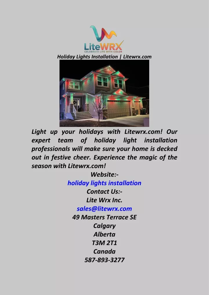 holiday lights installation litewrx com