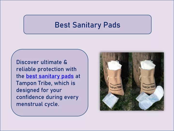 best sanitary pads