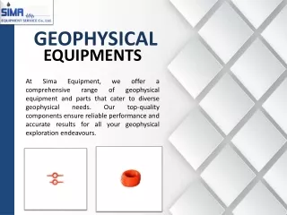 Geophysical Equipments