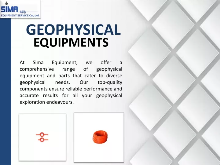 geophysical equipments