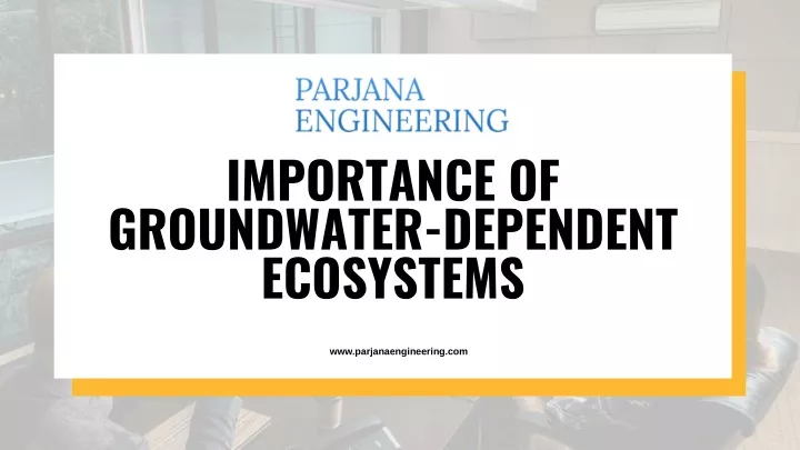 importance of groundwater dependent ecosystems