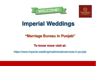 Marriage Bureau in Punjab